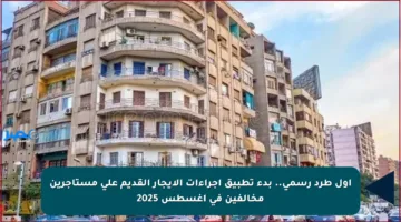 أول طرد رسمي.. بدء تطبيق إجراءات الإيجار القديم على مستأجرين مخالفين في أغسطس 2025